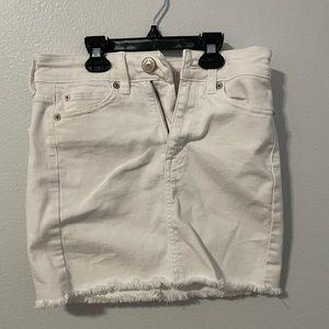 white american eagle jean skirt
